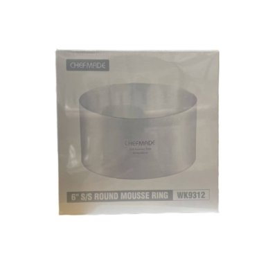 CHEFMADE WK9312 6" S/s Round Mousse Ring