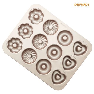 CHEFMADE WK9288 12 Cup Non-stick Donut Pan