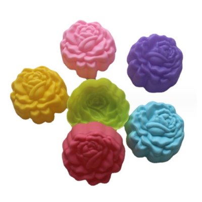 Deejang พิมพ์ซิลิโคน 5cm. rose shape  (6ชิ้น/แพ็ค)
