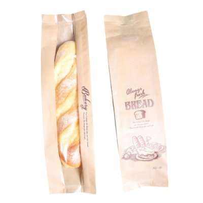ถุงขนมปังฝรั่งเศส Baguette (10+6x34cm.) 100ใบ/แพ็ค