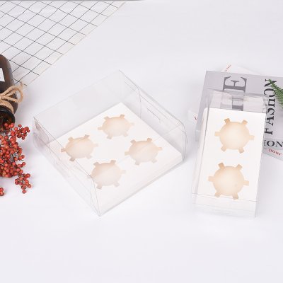 กล่องคัพเค้กใส (2หลุม) (18x10x10cm) 5ชิ้น/ชุด