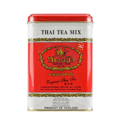 ชาตรามือ ชาไทยฉลากแดง 200กรัม (4กรัมx50ซอง) กระป๋องฝาแดง