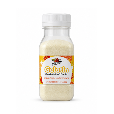 เจลาตินผงบริสุทธิ์ 100% (รสจืด) ขนาด 80g