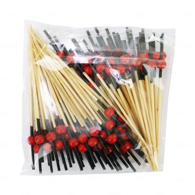 Deejang ไม้จิ้ม (หัวกลม) 9 cm. (100ชิ้น/แพค)
