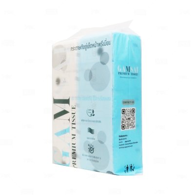 Gamsai (Premium Tissue) กระดาษทิชชู่ หนา4ชั้น 180x200 mm. 280 แผ่น (5ห่อ/หิ้ว)