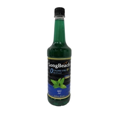 LongBeach ไซรัป 740ml. มิ้นท์ สูตรไม่มีแคลลอรี่