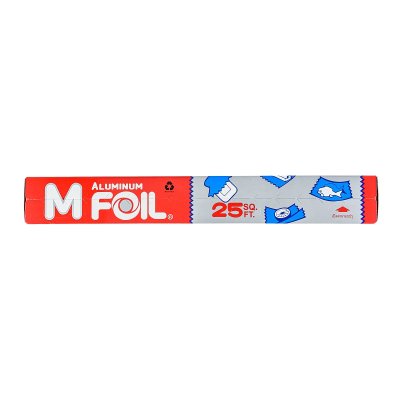 M Foil ฟอยล์ห่ออาหาร แบบม้วนสั้น 12นิ้วx25 SQ.FT.