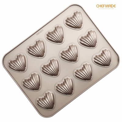 CHEFMADE WK9422 พิมพ์ Madeleines รูปหัวใจ 12 ช่อง