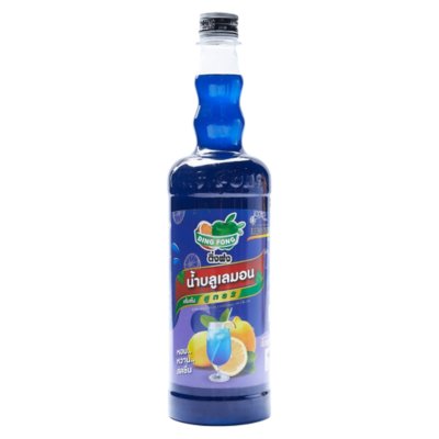 Ding Fong น้ำหวาน 760ml. รสบลูเลมอน