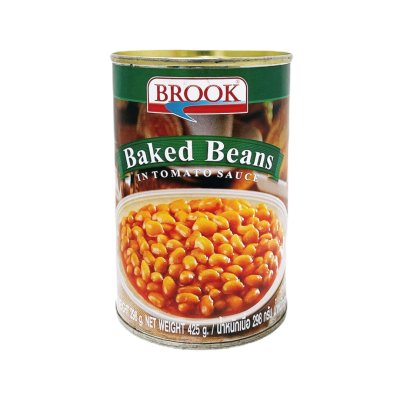 Brook ถั่วขาวในซอสมะเขือเทศ 425g.