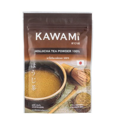 KAWAMI  ผงชาเขียวคั่ว คาวามิโฮจิฉะ100%  100g.