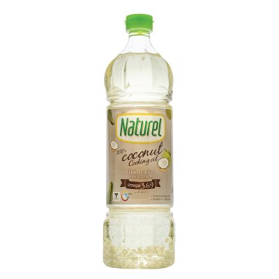 Naturel น้ำมันมะพร้าว100%สำหรับปรุงอาหาร  1Ltr.