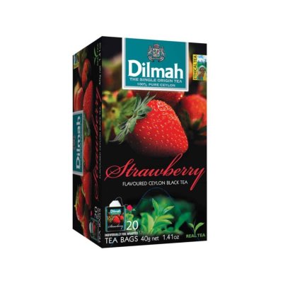 Dilmah ชาชงพร้อมดื่ม 40g. Strawberry Black Tea 20ซอง