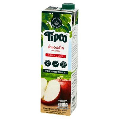 TIPCO น้ำแอ๊ปเปิ้ลผสมองุ่นขาว100% 1000 มล.