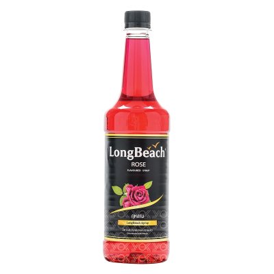LongBeach  ไซรัป 740ml. รสกุหลาบ