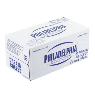(สินค้าแช่เย็น) ยกลังสุดคุ้ม 8 ก้อน/ลัง PHILADELPHIA ครีมชีส 2kg.