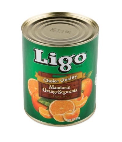Ligo ส้มแมนดารินในน้ำเชื่อม 825g. (กลีบส้ม)