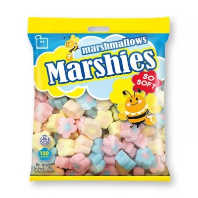 Marshies มาร์ชเมลโลว์ รูปดอกไม้ 150g. คละสี