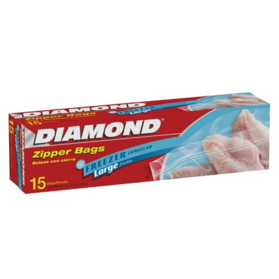 Diamond ถุงซิบ Freezer ขนาดใหญ่ (15ใบ/กล่อง)