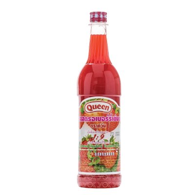 Queen น้ำสควอช 730ml. สตรอเบอร์รี่มีเนื้อ