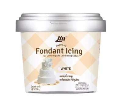 ยกลังสุดคุ้ม 12 กระปุก/ลัง ลิน น้ำตาลคลุมเค้ก สีขาว 750g.