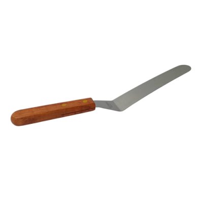 YB 090202 สปาตูล่า (งอ) ด้ามไม้ (7นิ้ว)  Blade 180 mm.