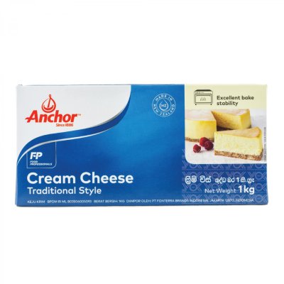 ยกลังสุดคุ้ม 12 กล่อง (สินค้าแช่เย็น inter exprees) Anchor Cream Cheese 1kg(CTN12)