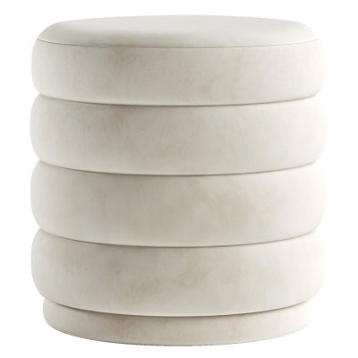 Stool Donut เก้าอี้สตูลนั่ง บุฟองน้ำนุ่ม โครงสร้างไม้ หุ้มผ้า Polyester 100%