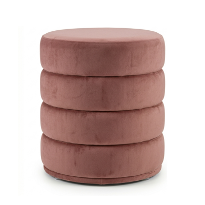 Puff Stool สตูลกลมกำมะหยี่ ดีไซน์ 4 ชั้น รหัส BR1015