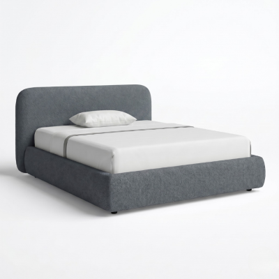เตียงนอนมินิมอลบุนุ่ม (Minimalist Upholstered Bed) ดีไซน์ทรงมน เรียบหรู อบอุ่น มีให้เลือก 3 ขนาด BR3007,  BR3008 และ BR3009