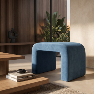 Cloud Curve Stool เก้าอี้สตูล ดีไซน์โค้งมนสวยงาม เนื้อสัมผัสนุ่ม