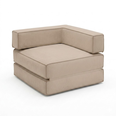 โซฟา 2-in-1 Sofa Daybed ปรับนั่งและนอนได้ ดีไซน์ทรงจัตุรัส สไตล์นอร์ดิกมินิมอล รหัส BRD003