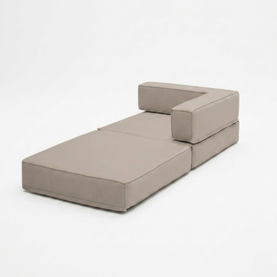 โซฟา 2-in-1 Sofa Daybed ปรับนั่งและนอนได้ ดีไซน์ทรงจัตุรัส สไตล์นอร์ดิกมินิมอล รหัส BRD003