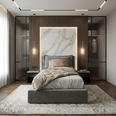เตียงนอนมินิมอล (Minimalist Bed Frame) ดีไซน์เรียบหรูแข็งแรงทนทาน มีให้เลือก 3 ขนาด รหัส BR3001, BR3002 และ BR3003