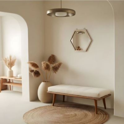 SOLA Hex Mirror กระจกหกเหลี่ยมกรอบไม้ดีไซน์มินิมอล