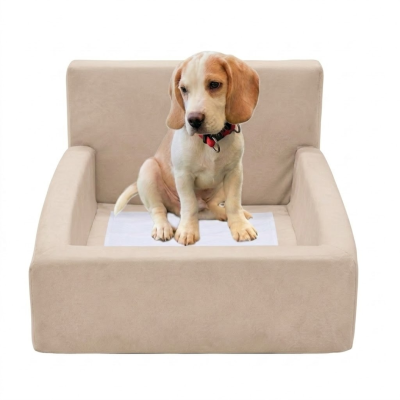 เตียงสัตว์เลี้ยงพรีเมียม (Luxury Pet Bed) ดีไซน์มินิมอล นุ่มสบาย รองรับสรีระได้ดีเยี่ยม สำหรับสุนัขและแมว รหัส BR6003