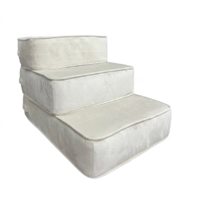 บันไดสัตว์เลี้ยงบุนุ่ม (Premium Pet Stairs) บันไดถนอมข้อต่อ 3 ชั้น ดีไซน์มินิมอล สำหรับสุนัขและแมว รหัส BR6005