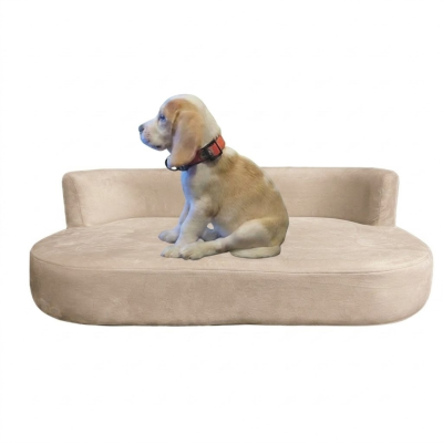โซฟาสัตว์เลี้ยงระดับพรีเมียม (Luxury Pet Sofa) ดีไซน์มินิมอล ทรงโค้งมน นุ่มสบาย รองรับสรีระได้ดีเยี่ยม รหัส BR6006