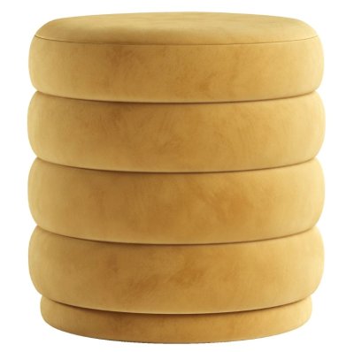 Stool Donut เก้าอี้สตูลนั่ง บุฟองน้ำนุ่ม โครงสร้างไม้ หุ้มผ้า Polyester 100%