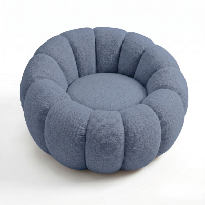 โซฟา 1 ที่นั่ง ดีไซน์ฟักทองสุดนุ่ม หมุนได้ 360° (Swivel Pumpkin Sofa) สไตล์มินิมอลเกาหลี รหัส BRS201