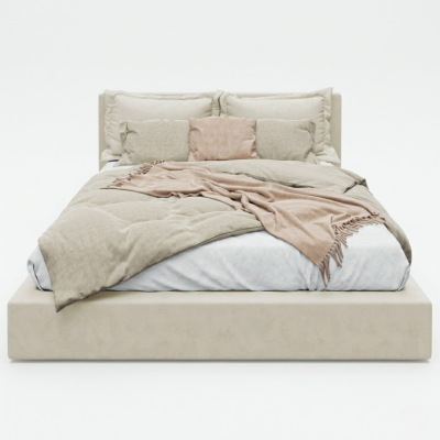 เตียงนอนมินิมอล (Minimalist Bed Frame) ดีไซน์เรียบหรูแข็งแรงทนทาน มีให้เลือก 3 ขนาด รหัส BR3001, BR3002 และ BR3003