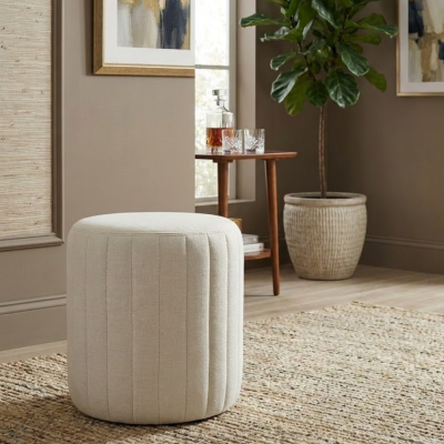 Stool Marshmallow สตูลดีไซน์มินิมอล หุ้มผ้า Polyester 100%