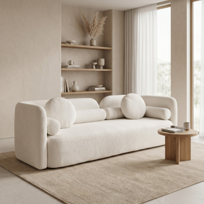 โซฟา 3-4 ที่นั่งสไตล์มินิมอล (Minimalist Grand Sofa) ขนาดใหญ่พิเศษ นุ่มสบาย ดีไซน์เรียบหรู รหัส BR2017