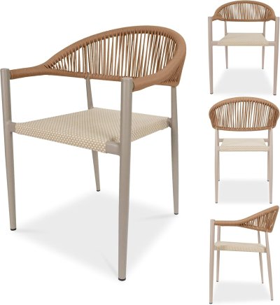 เก้าอี้หวายเทียมโครงอลูมิเนียม รุ่น Aura Weave