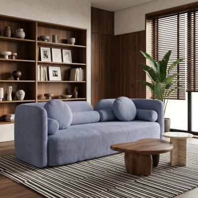 โซฟา 3-4 ที่นั่งสไตล์มินิมอล (Minimalist Grand Sofa) ขนาดใหญ่พิเศษ นุ่มสบาย ดีไซน์เรียบหรู รหัส BR2017