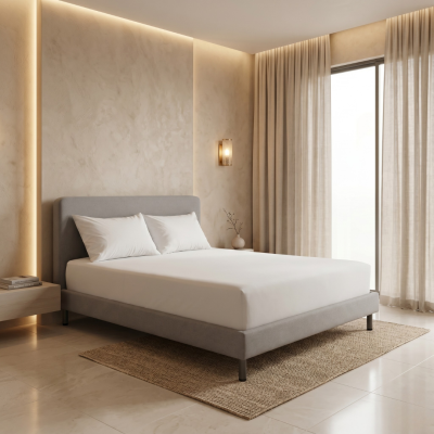 เตียงนอนมินิมอลบุนุ่ม (Minimalist Upholstered Bed) ดีไซน์เรียบหรู อบอุ่น มีให้เลือก 3 ขนาด รหัส BR3012, BR3011 และ BR3010
