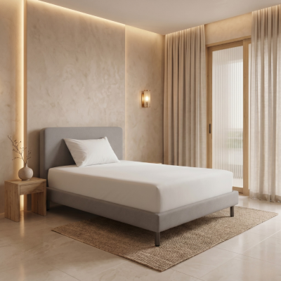 เตียงนอนมินิมอลบุนุ่ม (Minimalist Upholstered Bed) ดีไซน์เรียบหรู อบอุ่น มีให้เลือก 3 ขนาด รหัส BR3012, BR3011 และ BR3010
