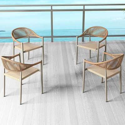 เก้าอี้หวายเทียมโครงอลูมิเนียม รุ่น Aura Weave