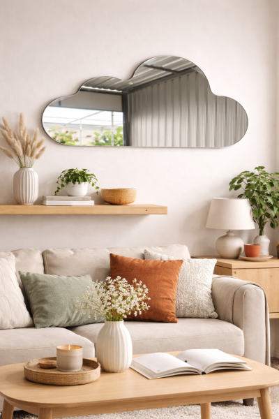 Cloudy Mirror – กระจกเงารูปก้อนเมฆ สไตล์มินิมอล
