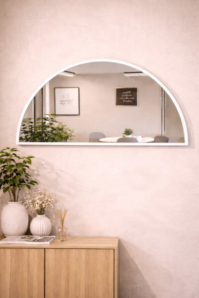Half Moon Mirror – กระจกเงาครึ่งวงกลม มินิมอลสไตล์เกาหลี